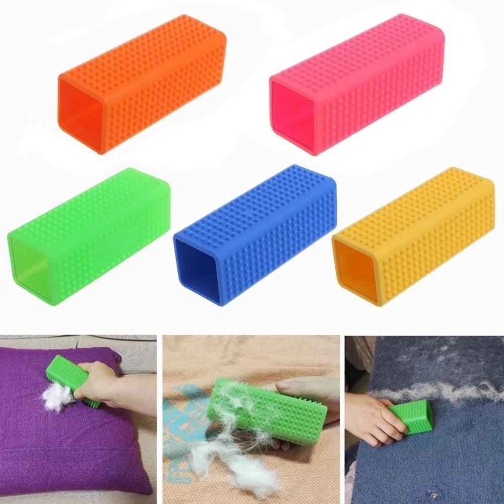Brosse en silicone pour le nettoyage des poils d'animaux, efficace pour les poils de chat, outil de nettoyage en caoutchouc creux. - L Univers Des Felins