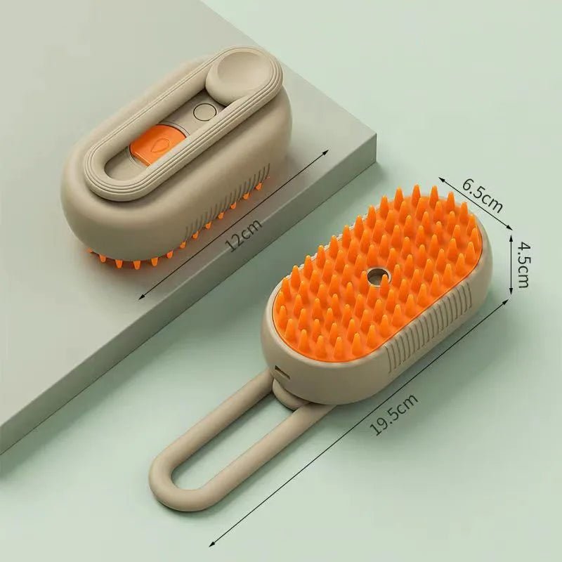 brosse pour chat orange