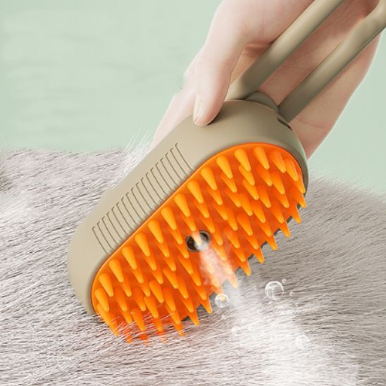brosse pour chat vert