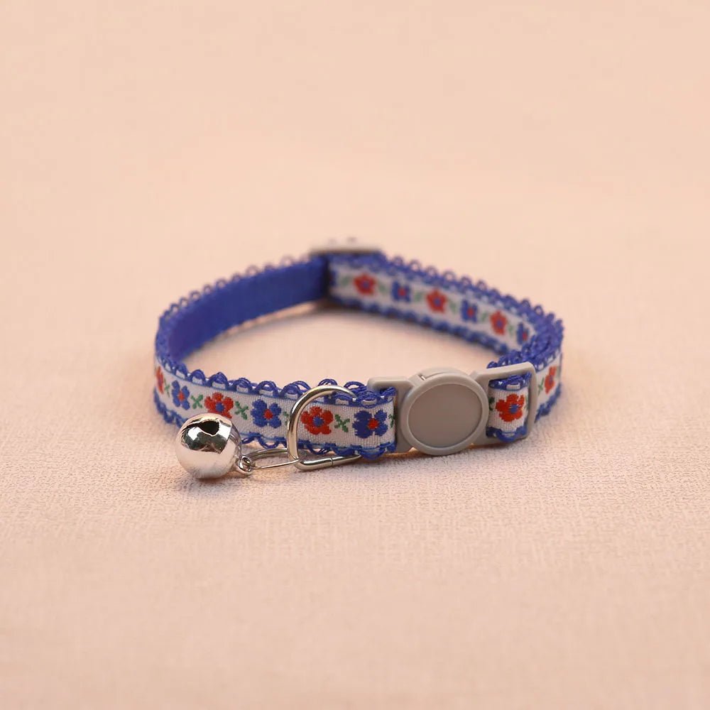 Collier pour chats tissé à la main au design vintage. - L Univers Des Felins