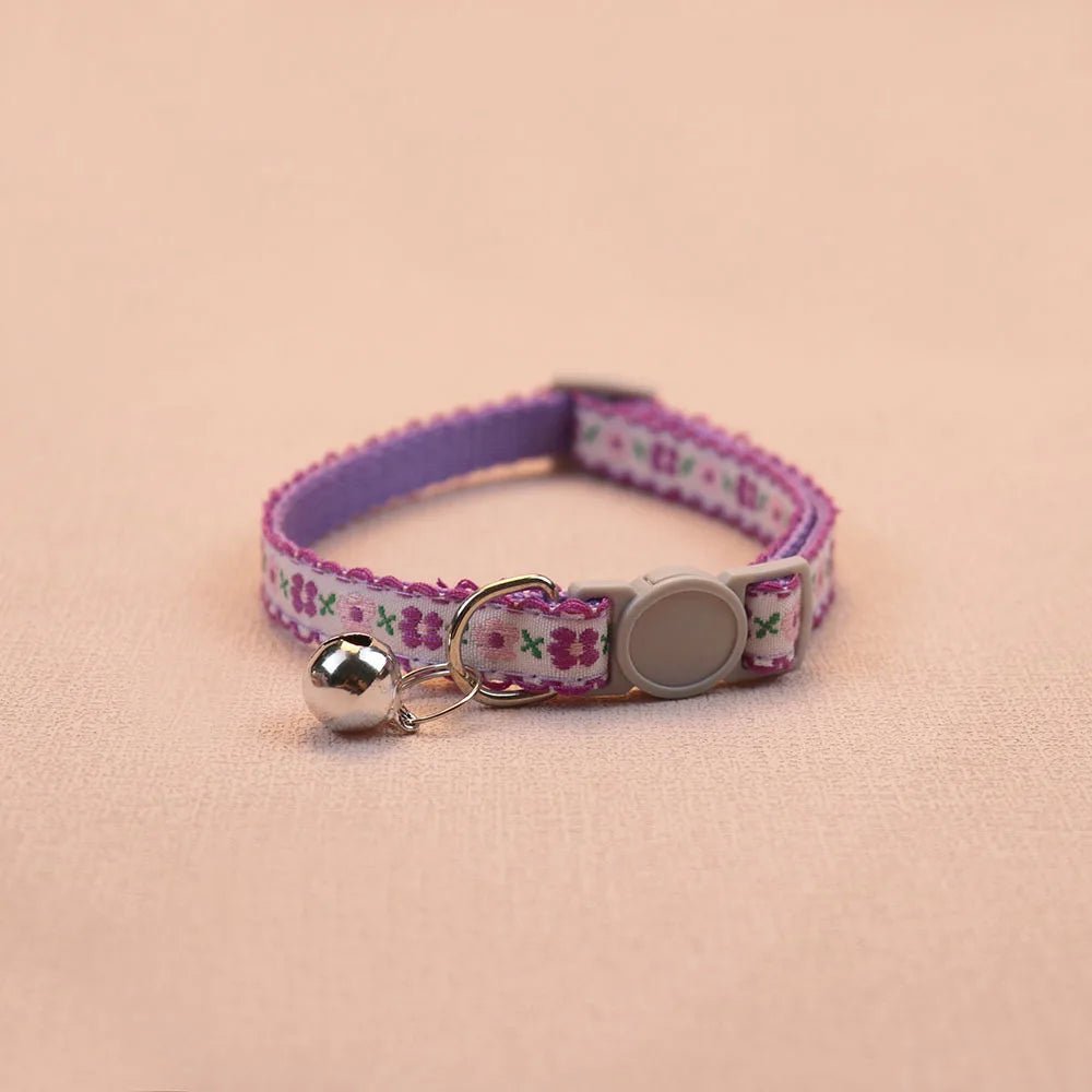 Collier pour chats tissé à la main au design vintage. - L Univers Des Felins