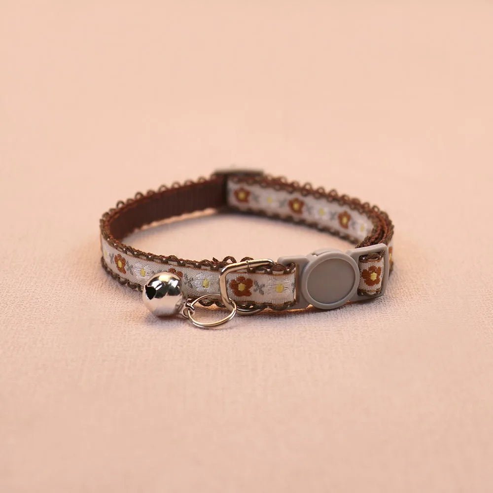 Collier pour chats tissé à la main au design vintage. - L Univers Des Felins