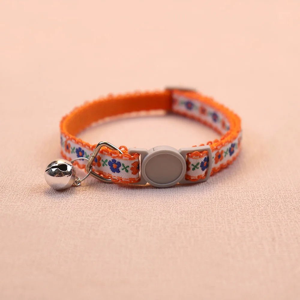 Collier pour chats tissé à la main au design vintage. - L Univers Des Felins
