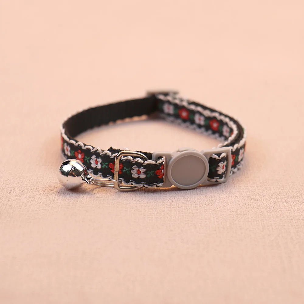 Collier pour chats tissé à la main au design vintage. - L Univers Des Felins