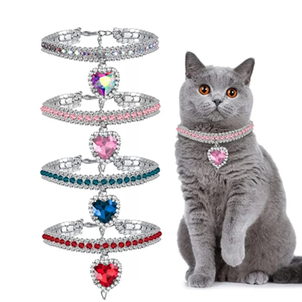 Faites briller votre chat avec ce collier en cristal de luxe - L Univers Des Felins
