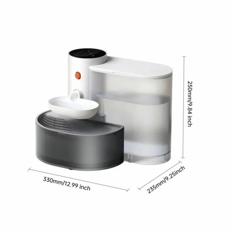 Fontaine à eau automatique et rechargeable pour chat - L Univers Des Felins