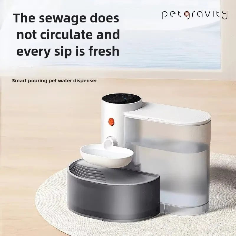 Fontaine à eau automatique et rechargeable pour chat - L Univers Des Felins