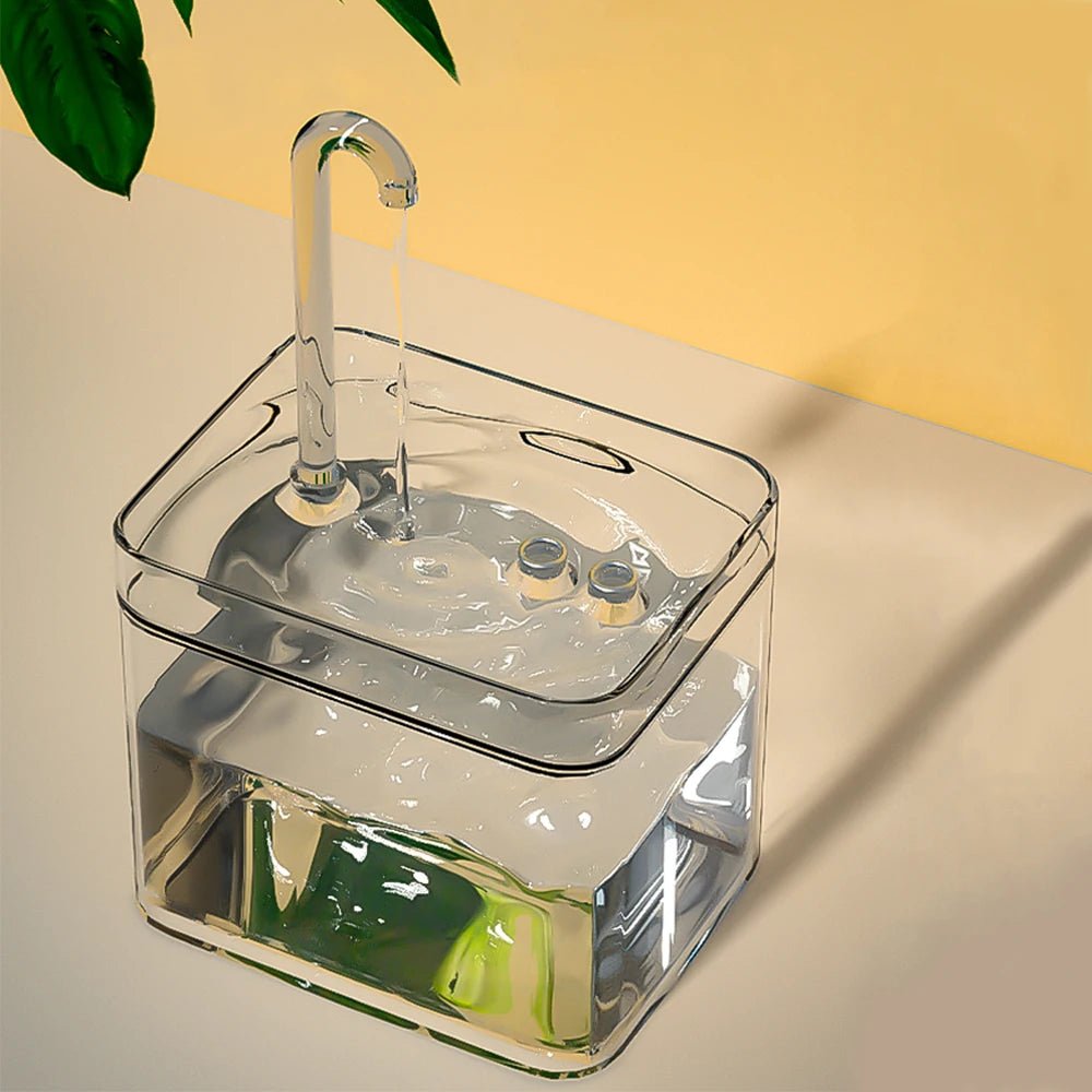 Fontaine à eau intelligente pour chat avec filtre automatique, alimentée par USB - L Univers Des Felins