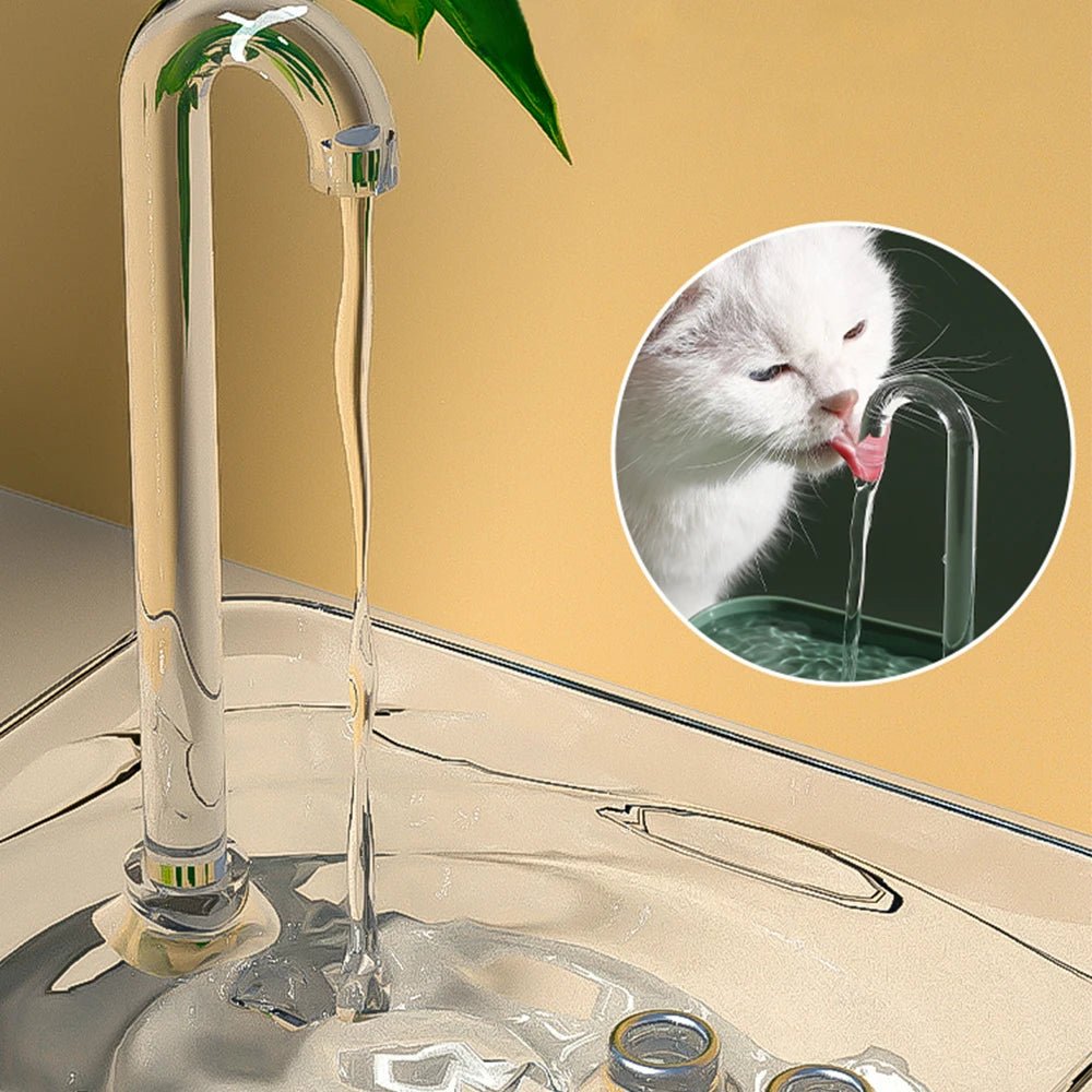 Fontaine à eau intelligente pour chat avec filtre automatique, alimentée par USB - L Univers Des Felins