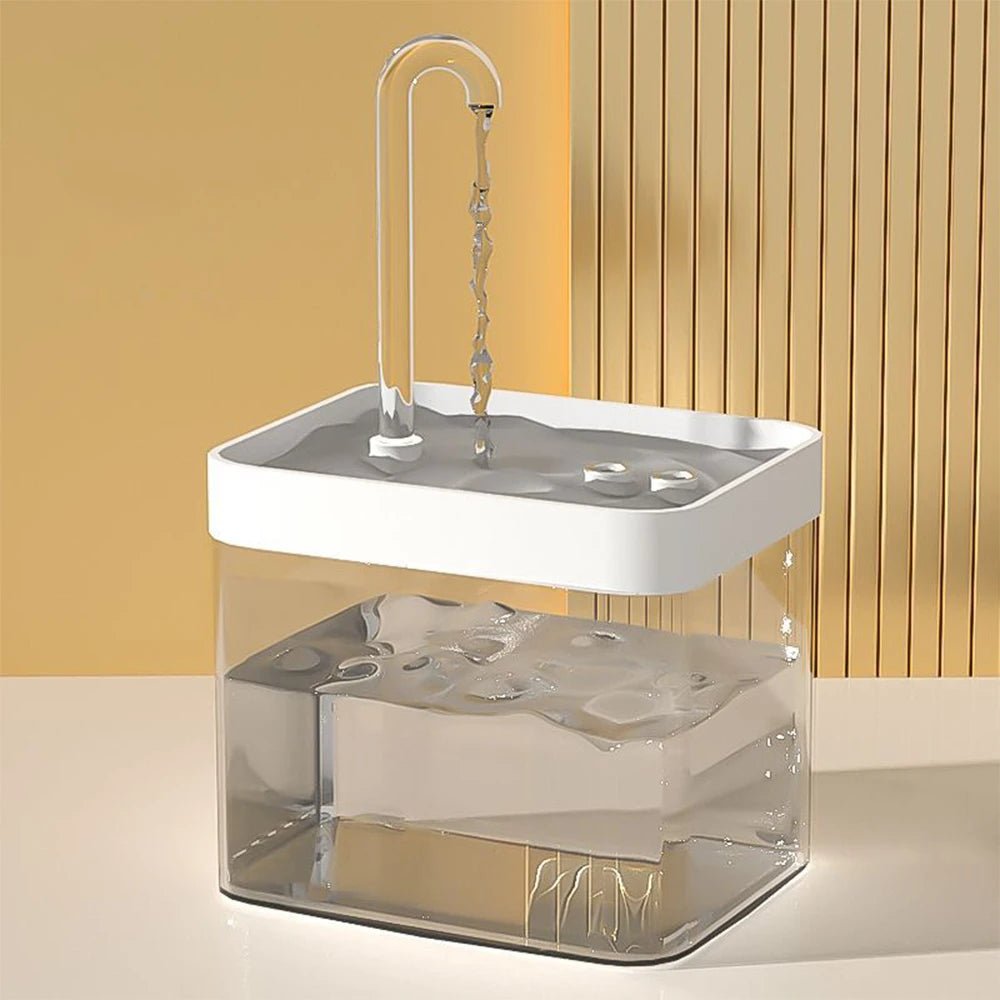 Fontaine à eau intelligente pour chat avec filtre automatique, alimentée par USB - L Univers Des Felins