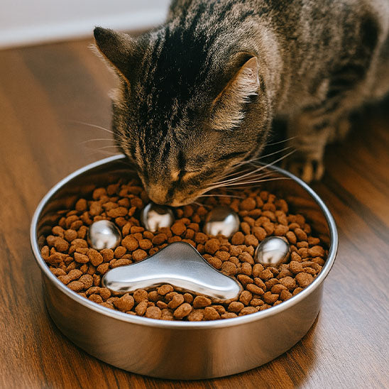 Gamelle de luxe pour chat - luniversdesfelins