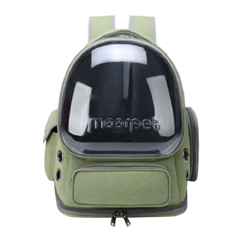 Sac a dos pour chat vert
