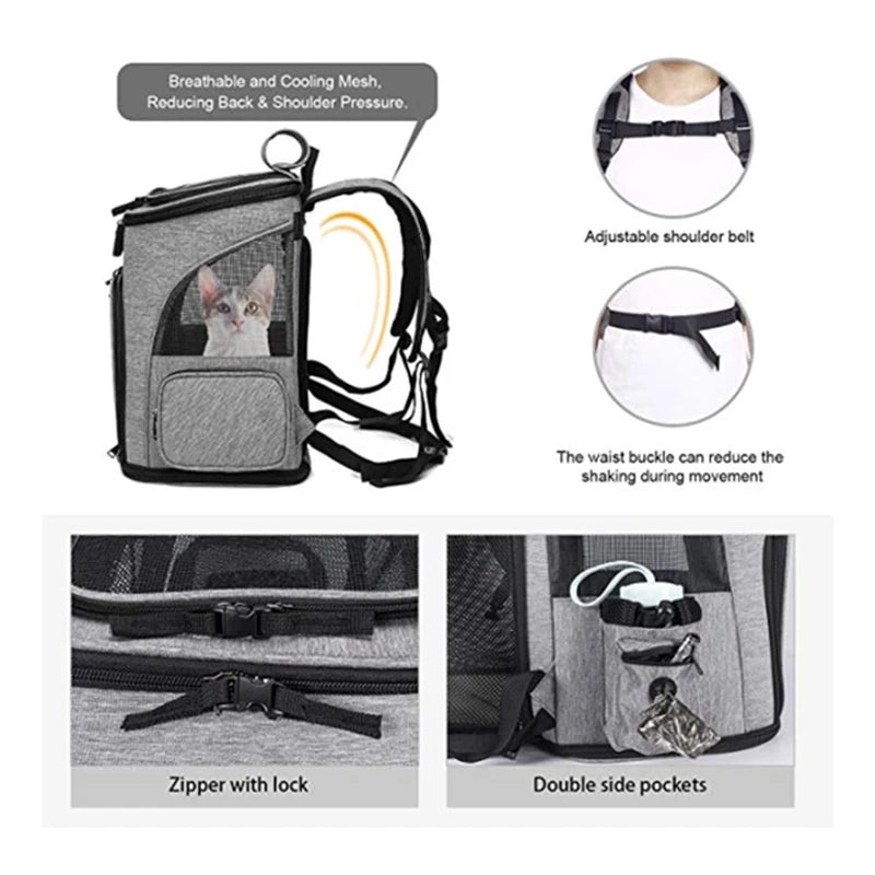 Sac de voyage pour chat, grande capacité - L Univers Des Felins