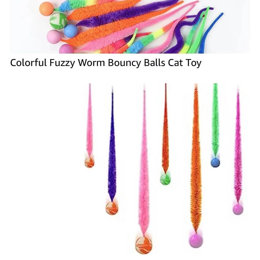 Balle rebondissante colorée pour chats - L Univers Des Felins