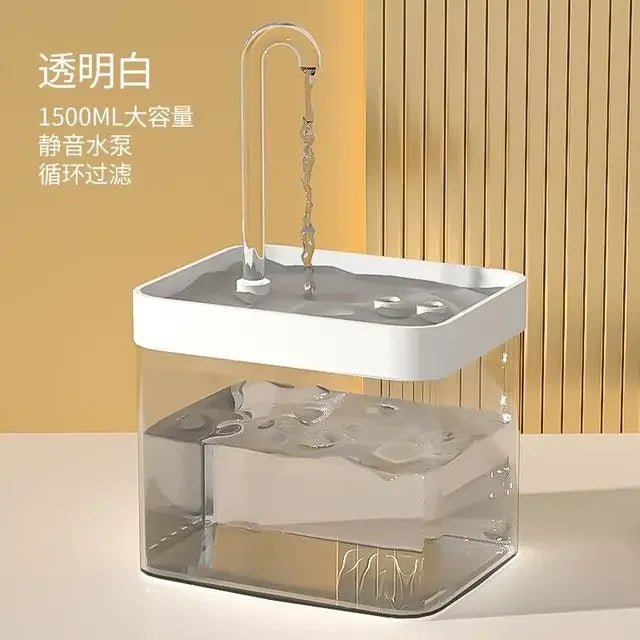Fontaine à eau automatique pour chats de 1,5 L - L Univers Des Felins