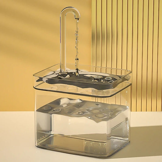 Fontaine à eau intelligente pour chat avec filtre automatique, alimentée par USB - L Univers Des Felins