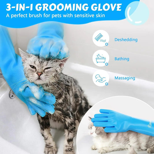 Gants de toilettage pour chat - L Univers Des Felins