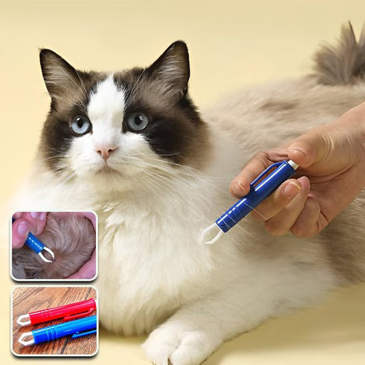 Pince anti - tiques et anti - puces pour chats pour l'épilation et le toilettage. - L Univers Des Felins