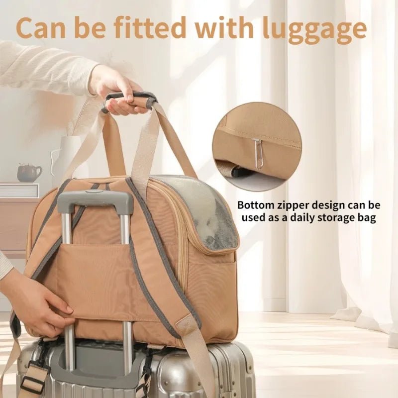 Sac de transport pour chat (respirant et supportant jusqu'à 4 kg). - L Univers Des Felins